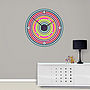 Colour Wheel Wall Clock, thumbnail 1 of 3
