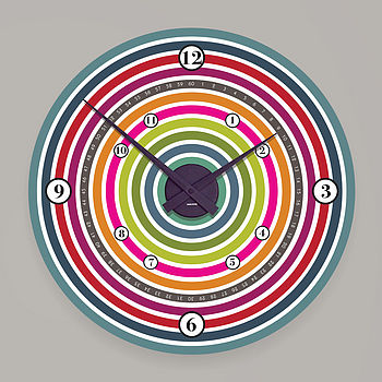 Colour Wheel Wall Clock, 3 of 3