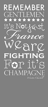 Winston Churchill Champagne Quote Print, 2 of 7