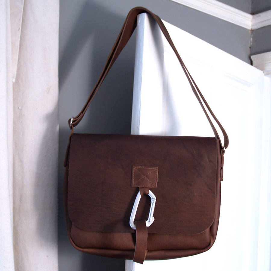 Leather Karabiner Bag By Stabo | notonthehighstreet.com