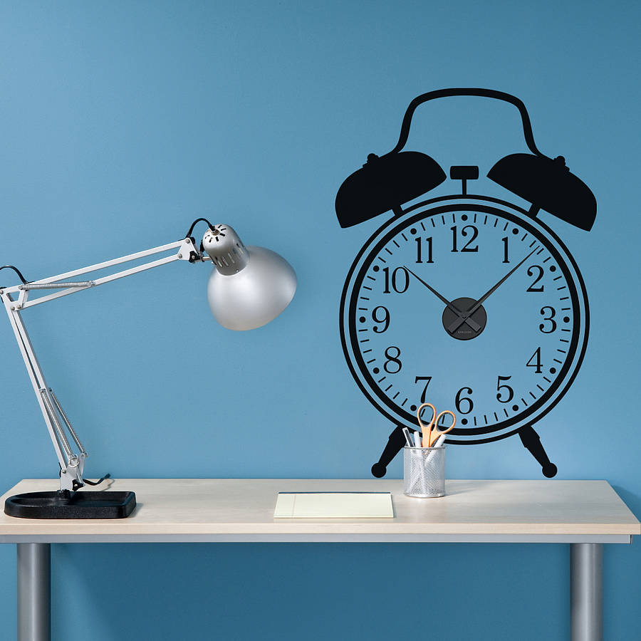 Alarm Clock Wall Sticker And Mechanism, 1 of 3