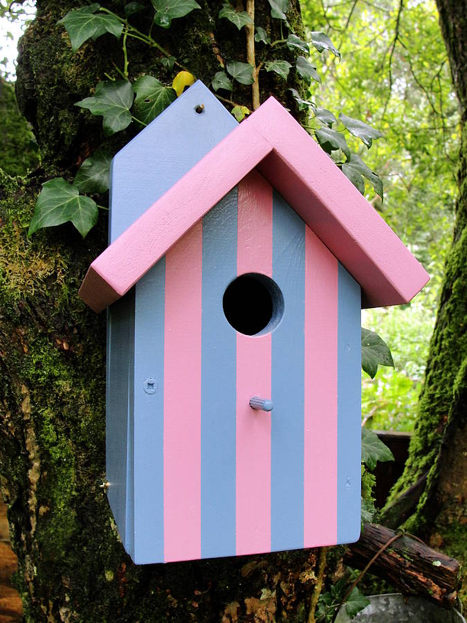 Handcrafted Beach Hut Bird House By Siop Gardd | notonthehighstreet.com