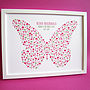 Personalised Girl's Butterfly Print, thumbnail 1 of 5
