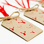 Christmas Gift Tags 'Mitts Off' Brown, thumbnail 5 of 8