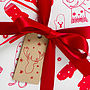 Christmas Gift Tags 'Mitts Off' Brown, thumbnail 7 of 8