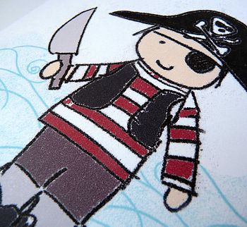 Personalised Pirate Boy's Birthday Card, 2 of 2