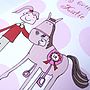 Personalised Pony Girl's Birthday Card, thumbnail 2 of 2