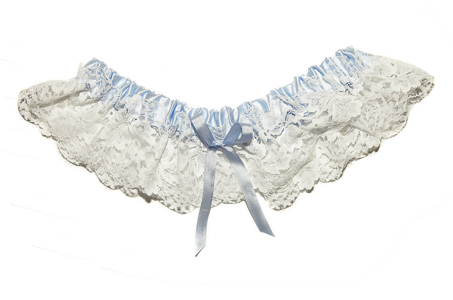 Navy Silk Vintage Lace Bridal Garter By Little Love ...
