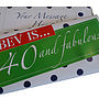 40 And Fabulous! Personalised Chocolate Bar, thumbnail 2 of 4