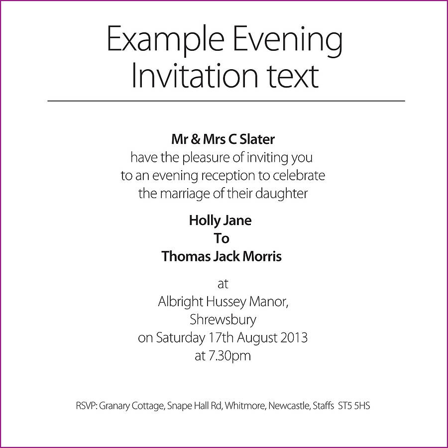 Wedding Invite Wording with regard to [keyword – Card ...