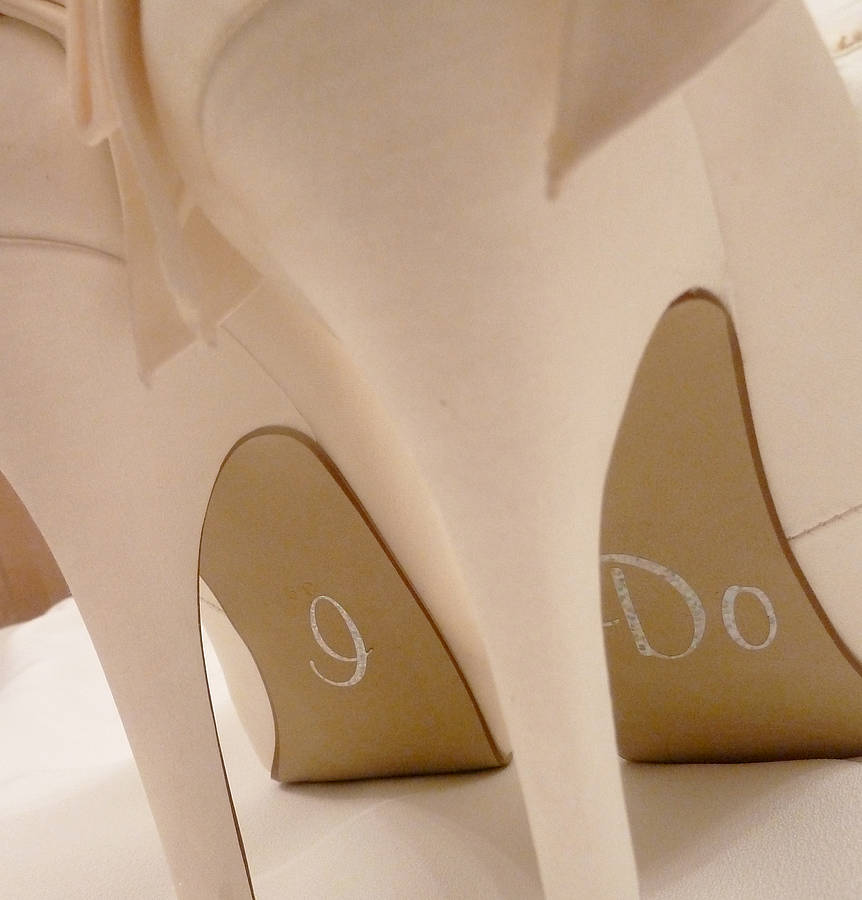 personalised wedding shoes