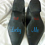 Personalised Wedding Shoe Stickers, thumbnail 5 of 8