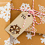 Recycled Lasercut Snowflake Gift Tags, thumbnail 6 of 7