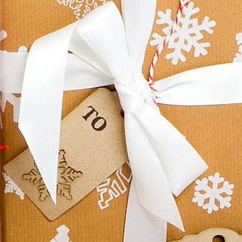 Recycled Lasercut Snowflake Gift Tags, 5 of 7
