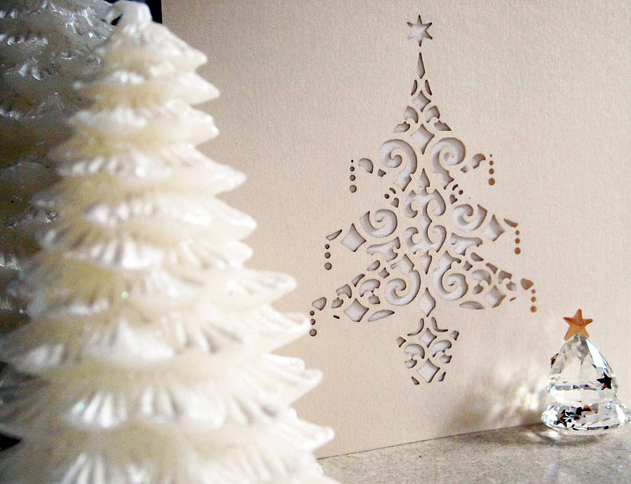 Laser Cut Christmas Cards By Intricate Home | notonthehighstreet.com