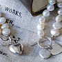 Freshwater Pearl Necklace With Silver Heart, thumbnail 2 of 2