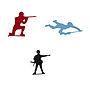 Skirting Board Heroes Wall Stickers, thumbnail 4 of 5