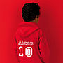 Personalised Name And Number Hoodie, thumbnail 2 of 8