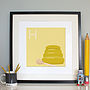 'H Is For Honey' Print, thumbnail 1 of 2