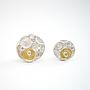 Coral Silver And Gold Plated Stud Earrings, thumbnail 5 of 5