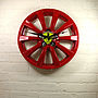 Real Alloy Wheel Ferrari Clock, thumbnail 1 of 5