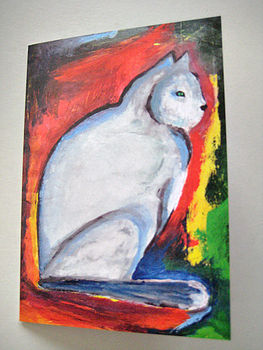 Cat Greeting Cards In Two Designs, 2 of 4