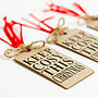 'Keep Cosy' Recycled Christmas Gift Tags, thumbnail 2 of 6