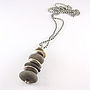 Beach Pebble And Sterling Silver Pendant, thumbnail 5 of 6