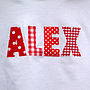Personalised Applique Red Spot Pyjama, thumbnail 4 of 4
