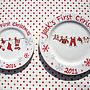 Personalised 'First Christmas' Plate, thumbnail 1 of 4