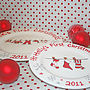 Personalised 'First Christmas' Plate, thumbnail 2 of 4