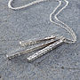 Personalised Silver Bar Necklace, thumbnail 3 of 10
