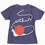 Personalised Children's Snail T Shirt, thumbnail 3 of 3
