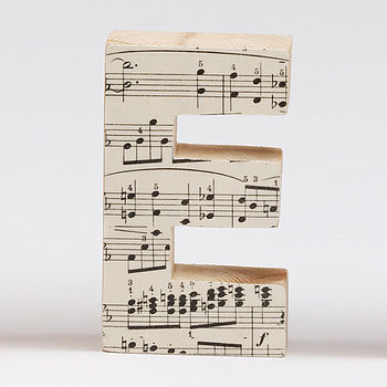 Music Lover Wooden Letter Personalised Gift, 4 of 7