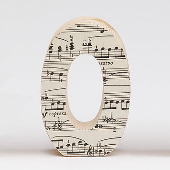 Music Lover Wooden Letter Personalised Gift, 5 of 7