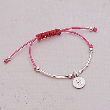 Girls Silver Personalised Friendship Bracelet, 2 of 8