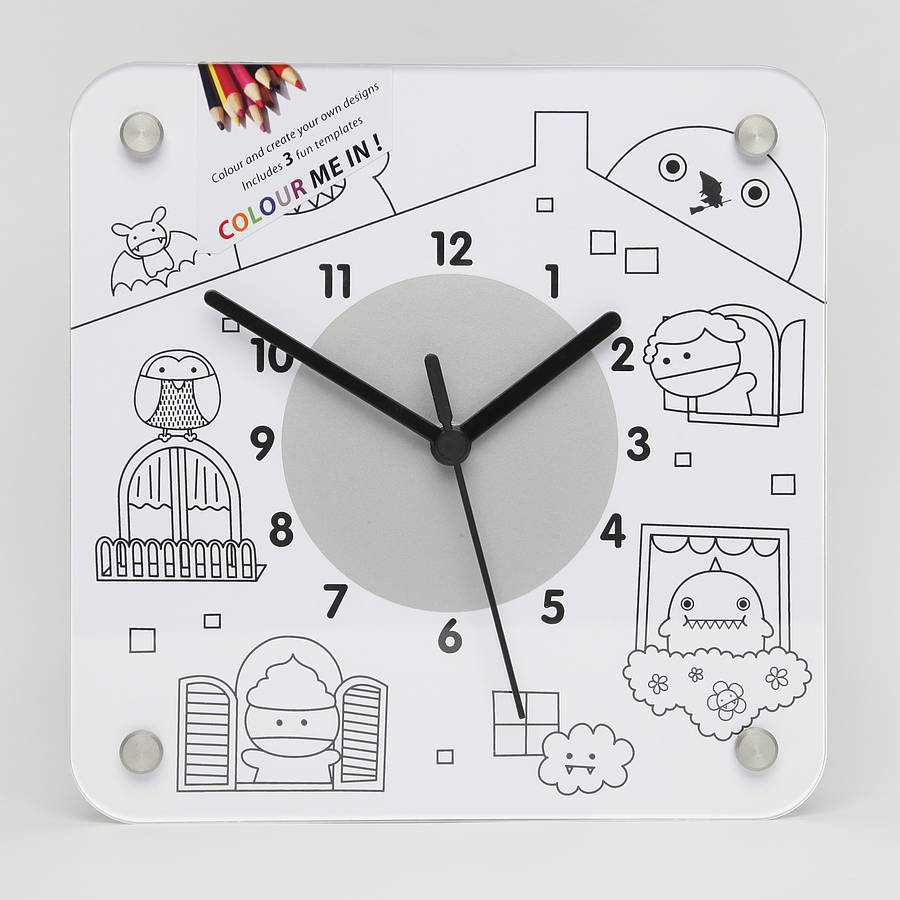 Nino Interchangeable Colour And Create Wall Clock By The Clock Factory