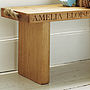 Personalised Solid Oak Bench, thumbnail 8 of 12