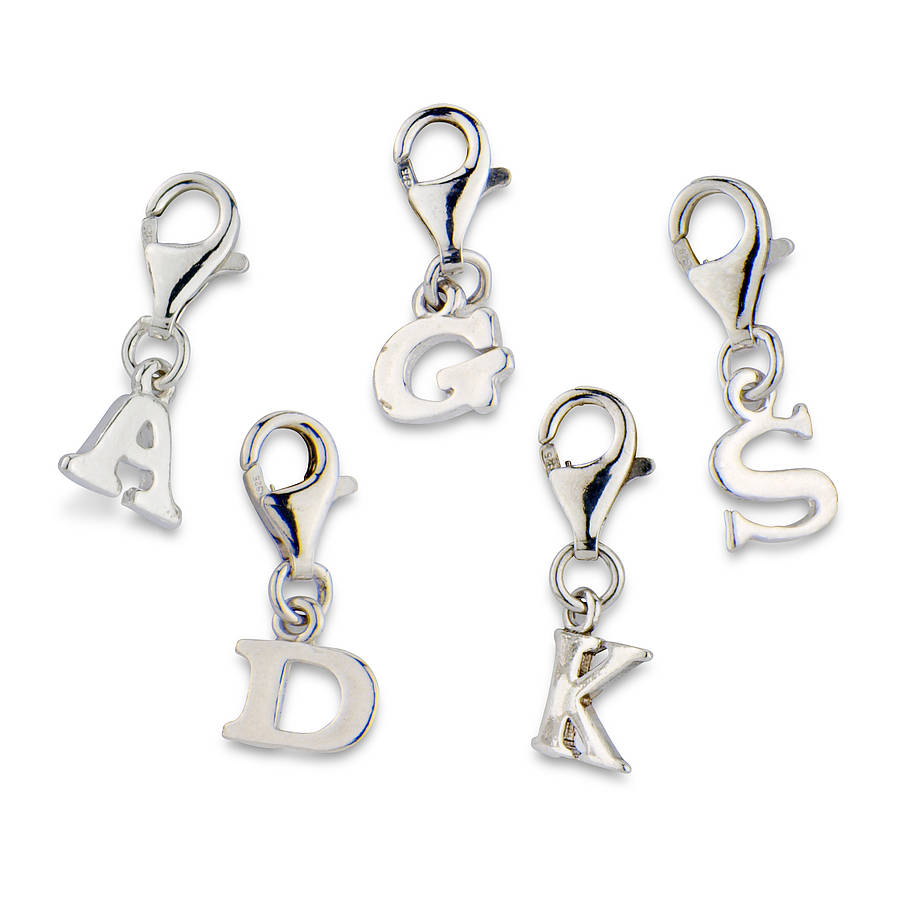 Sterling Silver Initial Charms By Argent Of London ...