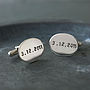 Personalised Oval Cufflinks, thumbnail 3 of 6