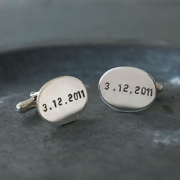 Personalised Oval Cufflinks, 3 of 6