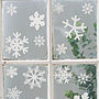 Set Of 20 Festive Snowflake Window And Wall Stickers, thumbnail 1 of 4