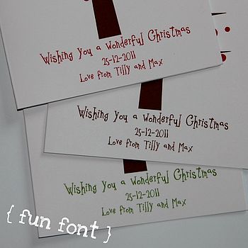 Personalised Thumbprint Christmas Tree Cards, 5 of 6