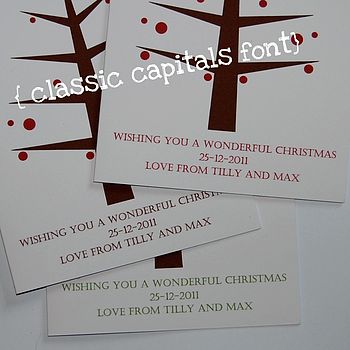 Personalised Thumbprint Christmas Tree Cards, 6 of 6