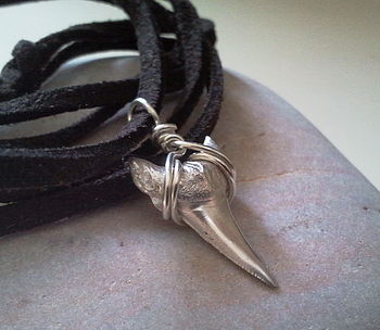 Silver Shark's Tooth Necklace, 2 of 6