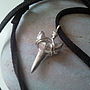 Silver Shark's Tooth Necklace, thumbnail 5 of 6