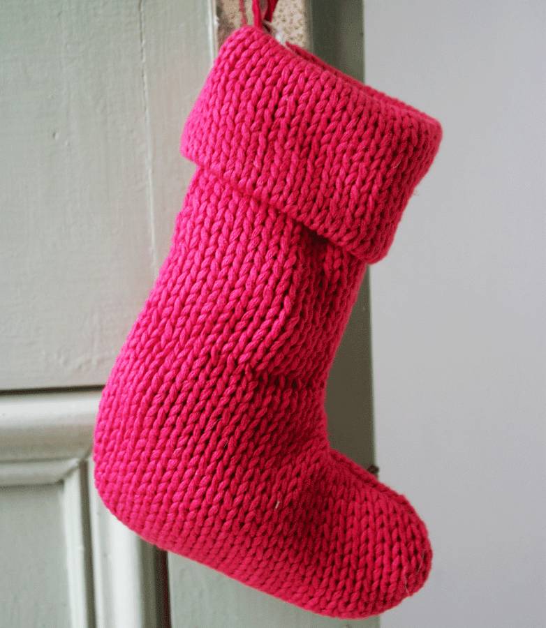 small knitted stocking