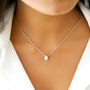 Sterling Silver Floating Pendant Necklace, thumbnail 3 of 8