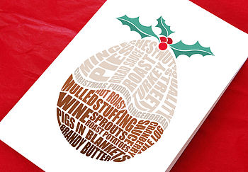 Gastronomic Christmas Card, 2 of 2