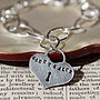 Personalised Sterling Silver Heart Toggle Bracelet, thumbnail 5 of 11